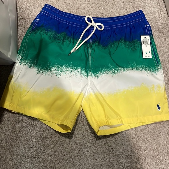 Polo mens xl swim trunks new